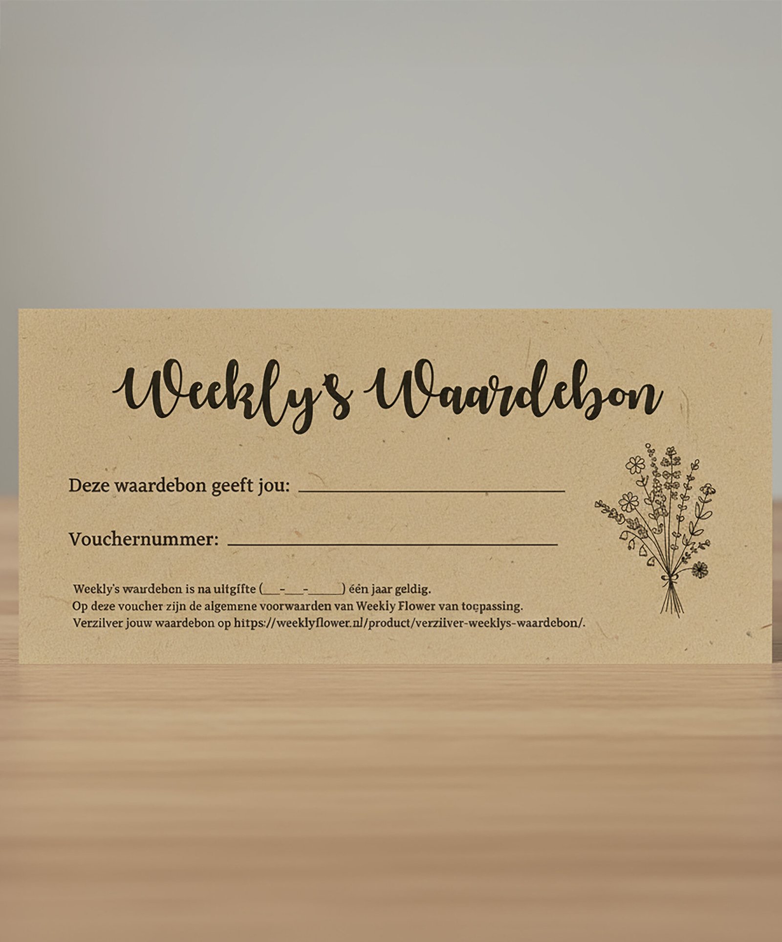 bloemen cadeaubon
