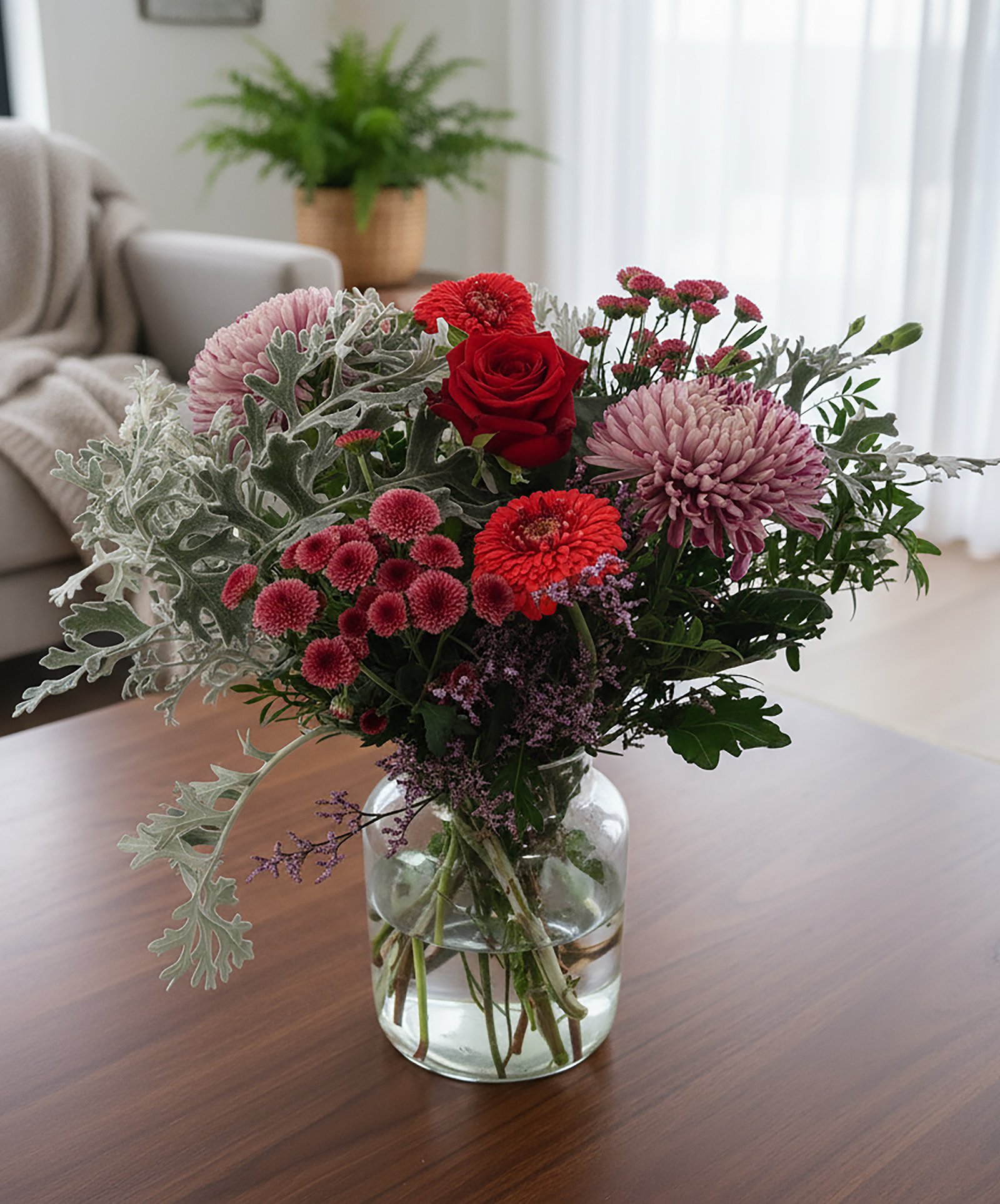 klassiek boeket rood