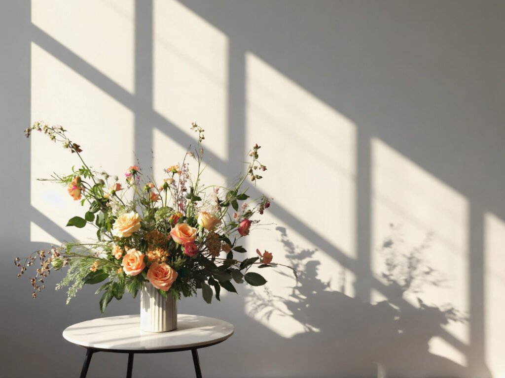 bloemen in zonlicht
